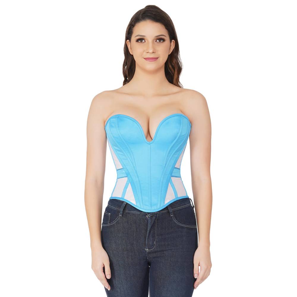 Attitude Corsets - Galilea Haut corset - Bleu
